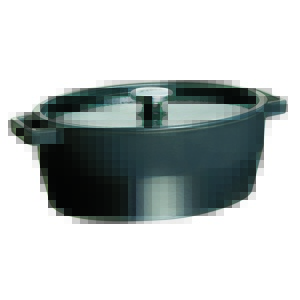 Pyrex Naczynie żeliwne z pokrywką 6 l, 33 x 25 cm,szary, 6 l