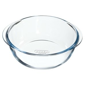 Pyrex Szklane okrągłe naczynie do pieczenia 2,3 l,26 x 23 x 8 cm