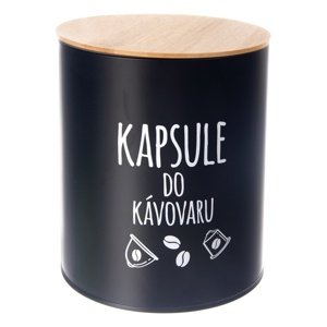 Orion Pojemnik blaszany na Kapsułki kawy Black