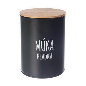 Orion Pojemnik blaszany na zwykłą mąkę BLACK