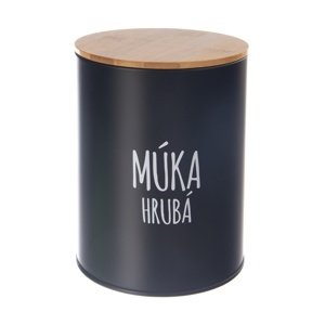 Orion Pojemnik blaszany do mąki gruboziarnistej BLACK
