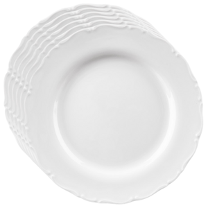 Orion Zestaw porcelanowych talerzy deserowych Mona brzeg 6 szt., 19 cm