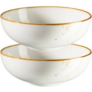 Mäser 2-częściowy zestaw misek Pintar Białebrązowe kropki 22 cm