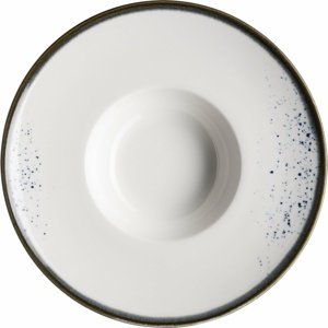 Talerz Mäser Gourmet Pintar białe niebieskiekropki 26 cm