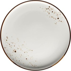 Mäser Płytki talerz Pintar Białe brązowe kropki 27 cm