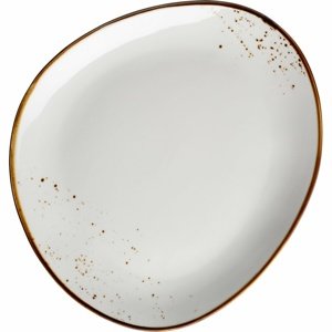 Mäser Talerz owalny Pintar Białe brązowe kropki 29x 26 cm, L