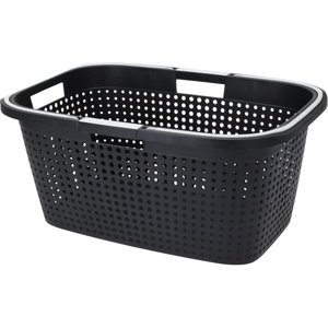 Kosz na pranie z recyklingu z uchwytami 38 l, 60 x40 x 26 cm, antracytowy
