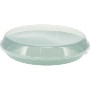 EH Plastikowa miska do serwowania z pokrywką 35,5x 8,5 cm, zielona