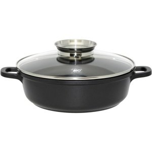 Elo 19628 Brytfanna z pokrywą szklaną i uchwytemaromatycznym Alucast 28 cm, 28 cm