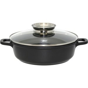 Elo 19632 Brytfanna z pokrywą szklaną i uchwytemaromatycznym Alucast 32 cm, 32 cm