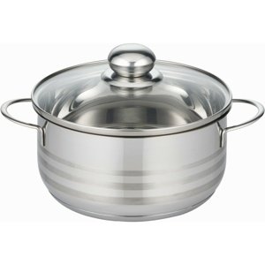 Elo 22116 Basic Garnek ze stali nierdzewnejBrillant 16 cm, 1,3 l, 1,3 l