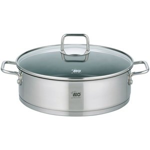 Elo 72438 Garnek ze stali nierdzewnej ze szklanąpokrywką Citrin 28 cm