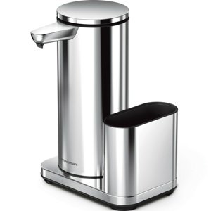 Simplehuman Bezdotykowy dozownik z uchwytem nagąbkę 414 ml, stal nierdzewna błyszcząca