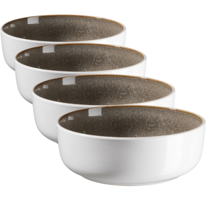 Mäser Zestaw głębokich talerzy Lunaria Brown 18cm, 4 szt.