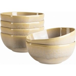 Zestaw misek Cordelia Sand Textura 16 cm, 6 szt.