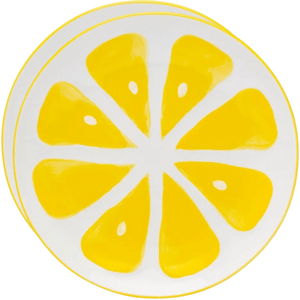 Altom Zestaw talerzy ceramicznych Tropicanacytryna 20 cm, 2 szt.