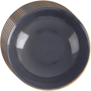 Orion Zestaw głębokich talerzy ceramicznych Glazeszary 20,5 cm, 6 szt.