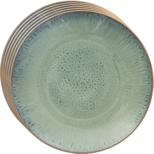 Orion Zestaw płytkich talerzy ceramicznych Glazezielone 27 cm, 6 szt.