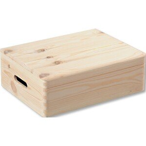 Kesper 69501 Pojemnik z uchylną pokrywą sosna 39 x29 x 13,5 cm, M