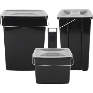 Curver Zestaw do recyklingu Biobox 2x10 l + 6 l