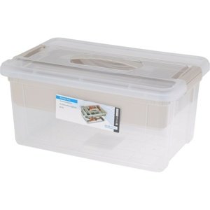 Rozwiązania do przechowywania Plastikowy pojemnikdo przechowywania z wkładem 9 l, 35 x 23 x 17 cm