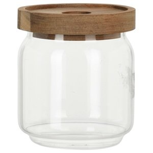 Szklany słoik z akacjową pokrywką 400 ml, 0,4 l