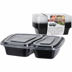 Excellent Houseware Zestaw plastikowych pojemników1200 ml, 10 sztuk