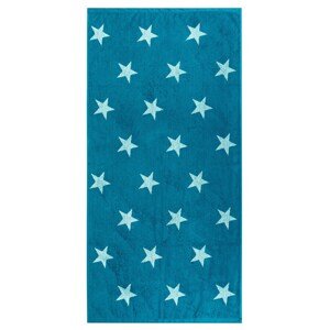 Ręcznik kąpielowy Stars turkusowy, 70 x 140 cm