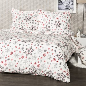4Home Pościel mikroflanela Snowflakes, 140 x 220 cm, 70 x 90 cm