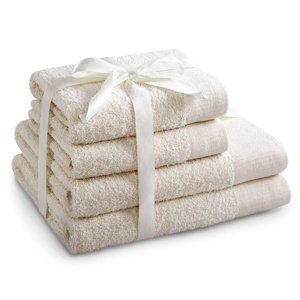Restilo Komplet ręczników Amari ecru, 2 szt. 50 x 100 cm, 2 szt. 70 x 140 cm