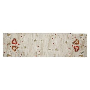 Świąteczny bieżnik Xmas hearts, 40 x 140 cm, 40 x 140 cm