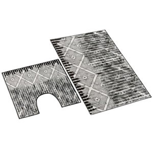 Bellatex Zestaw dywaników łazienkowych Prostokąty 3D, 60 x 100 cm, 60 x 50 cm