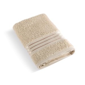 Bellatex Frotte ręcznik kąpielowy kolekcja Linie jasnobeżowy, 70 x 140 cm, 70 x 140 cm
