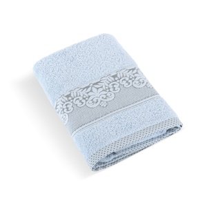 Bellatex Frotte ręcznik kąpielowy kolekcja Orchidea jasnoniebieski, 70 x 140 cm, 70 x 140 cm