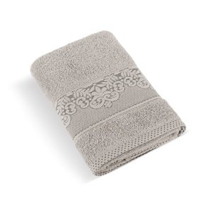 Bellatex Frotte ręcznik kąpielowy kolekcja Orchidea szary, 70 x 140 cm, 70 x 140 cm