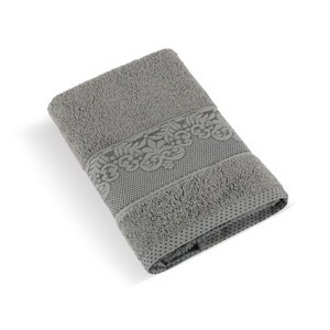 Bellatex Frotte ręcznik kolekcja Orchidea ciemnoszary, 50 x 100 cm, 50 x 100 cm