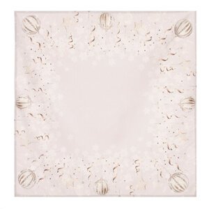 Obrus z motywem świątecznym Ozdoby, 80 x 80  cm, 80 x 80 cm