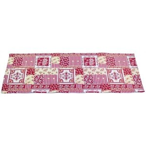 Bieżnik Patchwork czerwony, 32 x 96 cm