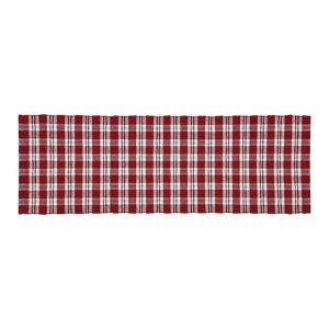 Bieżnik Happy Check winowy/czarny, 35 x 120 cm, 35 х 120 cm
