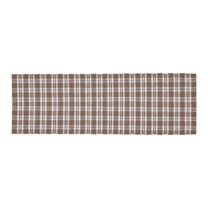 Bieżnik Happy check beżowy/czarny, 35 x 120 cm, 35 х 120 cm