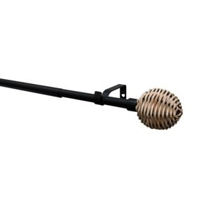 Zestaw do rozciągania 16/19 mm Theta czarny mat,120 - 210 cm