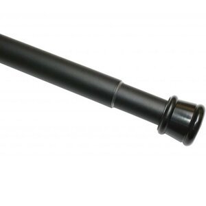 Drążek rozporowy 26/23 mm czarny matowy, 125 - 220cm, 125 - 220 cm