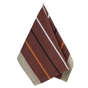 Bellatex Ścierka kuchenna Prążek brązowy, 50 x 70 cm