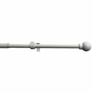 Rozciągliwy zestaw zasłon Ball 16/19 mm biały, 120- 230 cm, bez pierścieni, 120 - 230 cm