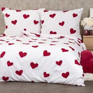 4Home Pościel bawełniana Red Hearts , 140 x 220 cm, 70 x 90 cm, 140 x 220 cm, 70 x 90 cm
