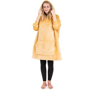 4Home Bluza z barankiem mikroplusz Beige, uni M damska, uni M – damskie