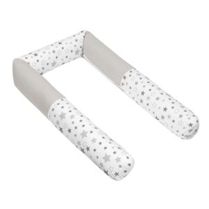 Bellatex Płaszcz do łóżeczka cylinder Stars szary,240 cm