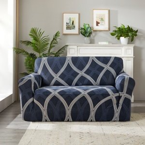 4Home Pokrowiec elastyczny na kanapę Elegant niebieski, 190-230 cm + poszewka na poduszkę gratis, 190-230 cm