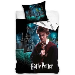 Bawełniana pościel Harry Potter Magiczny Hogwart,140 x 200 cm, 70 x 90 cm