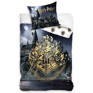Bawełniane prześcieradła Harry Potter Hogwart, 140x 200 cm, 70 x 90 cm